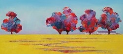 Canola Field - Philadelphia District 2 | 2023 | Oil on Canvas | 36 x 75 cm